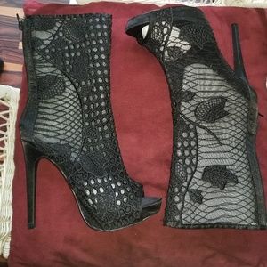 Beautiful mesh high heels